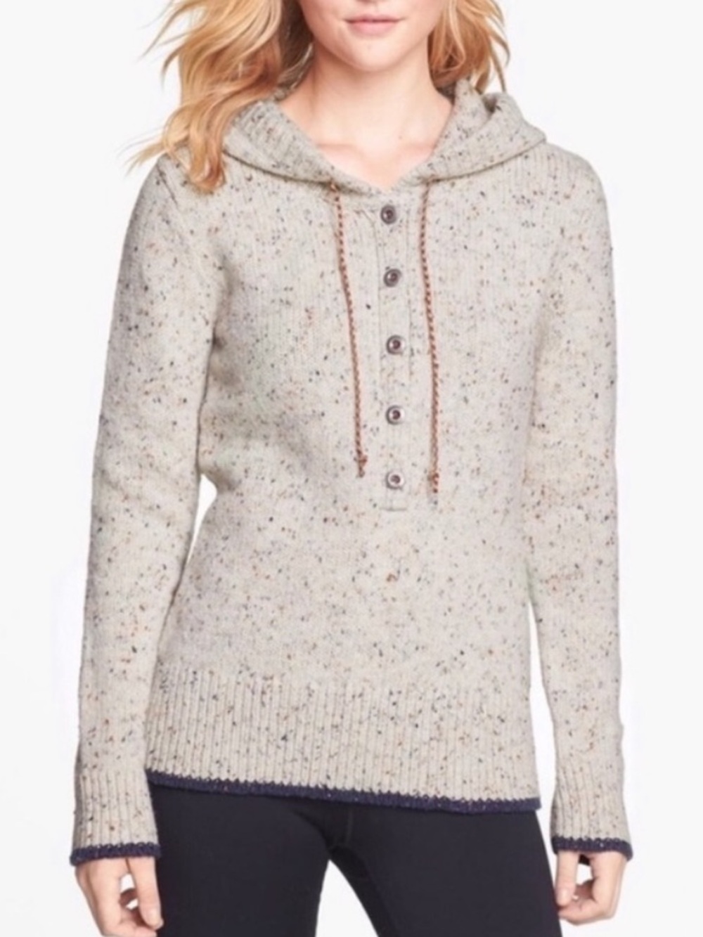 Patagoniaยฎ Ranchito Speckled Wool Hoodie Sz XS